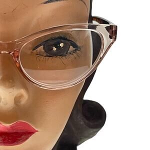 Betsey Johnson +1.50 Reading Glasses Readers Pink Frame Tortoise Cat Eye